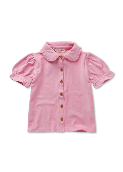 Sproet & Sprout Sproet & Sprout Ruffle blouse pink