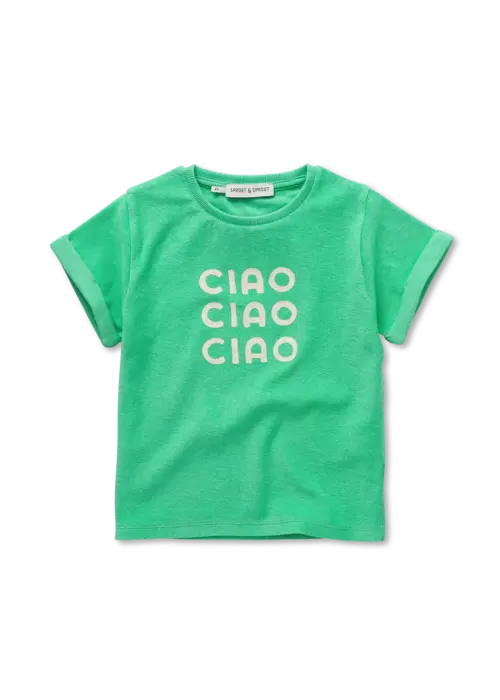Sproet & Sprout Sproet & Sprout Terry T-shirt ciao