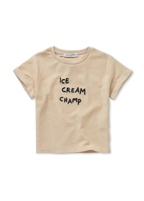 Sproet & Sprout Sproet & Sprout Terry T-shirt ice cream champ