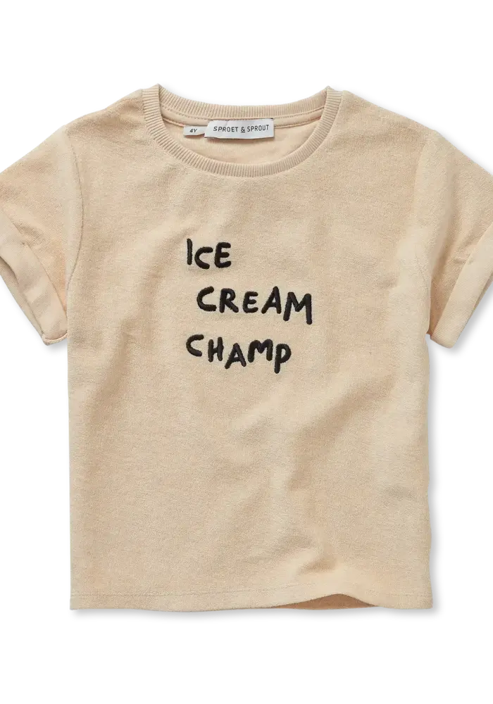 Sproet & Sprout Terry T-shirt ice cream champ