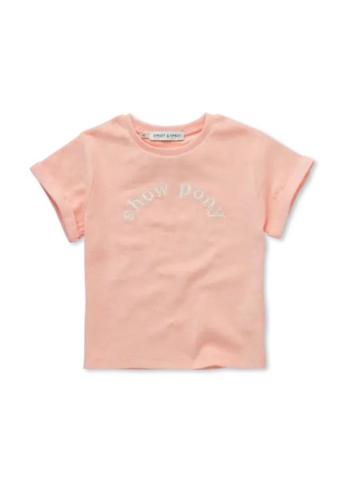 Sproet & Sprout Sproet & Sprout Terry T-shirt show pony