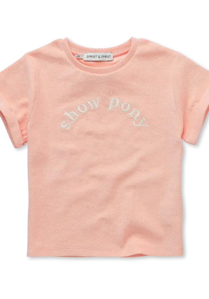 Sproet & Sprout Terry T-shirt show pony