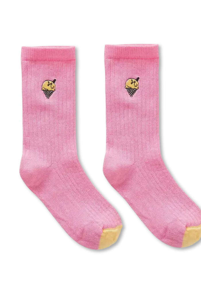 Sproet & Sprout Socks ice cream pink