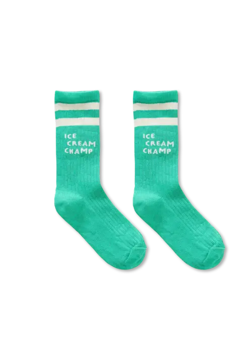 Sproet & Sprout Sproet & Sprout Socks ice cream champ jade green