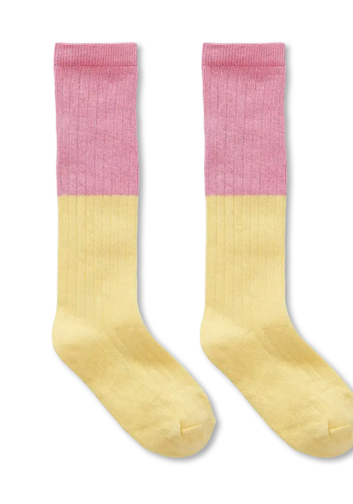 Sproet & Sprout Socks colourblock yellow