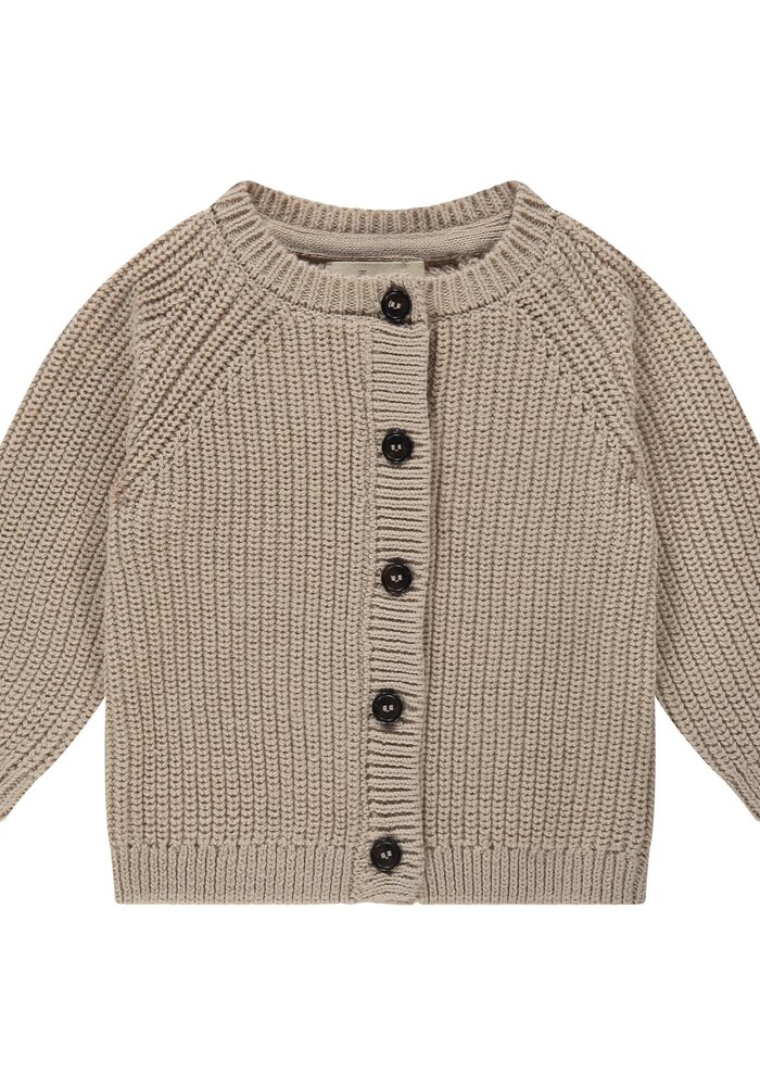 A TINY STORY baby cardigan Nougat