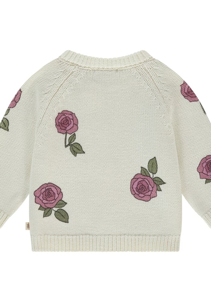 A TINY STORY baby cardigan Ecru