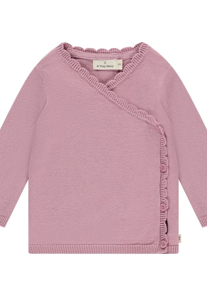 A TINY STORY baby cross body cardigan Rouge