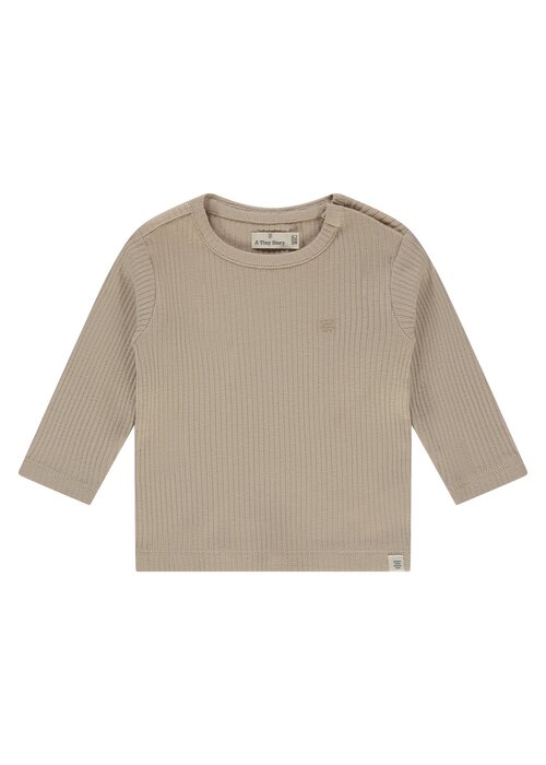 A TINY STORY A TINY STORY baby t-shirt long sleeve Nougat I