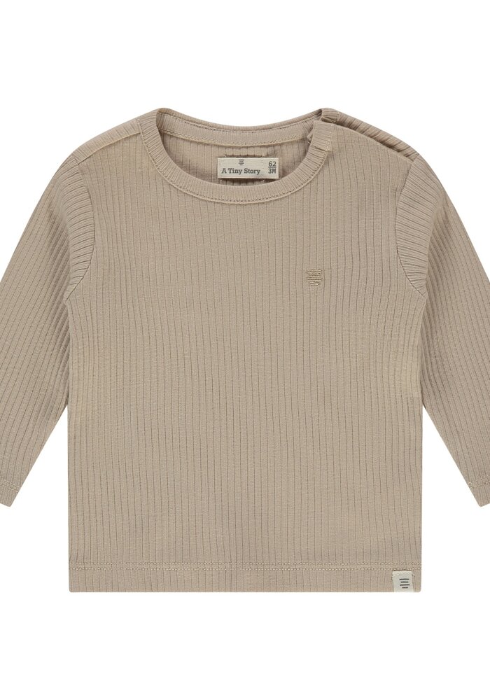 A TINY STORY baby t-shirt long sleeve Nougat I