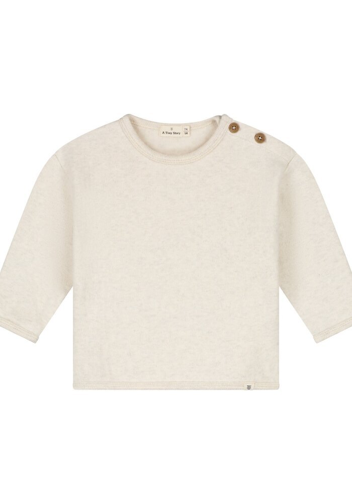 A TINY STORY baby pullover ecru melange