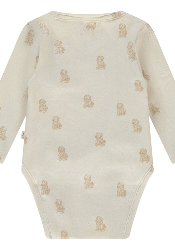 A TINY STORY baby romper long sleeve Ecru