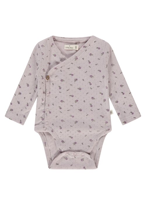 A TINY STORY A TINY STORY baby romper long sleeve Light mauve