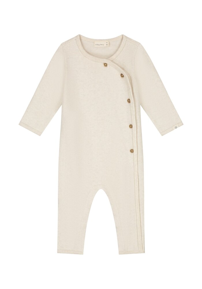 A TINY STORY baby suit ecru melange
