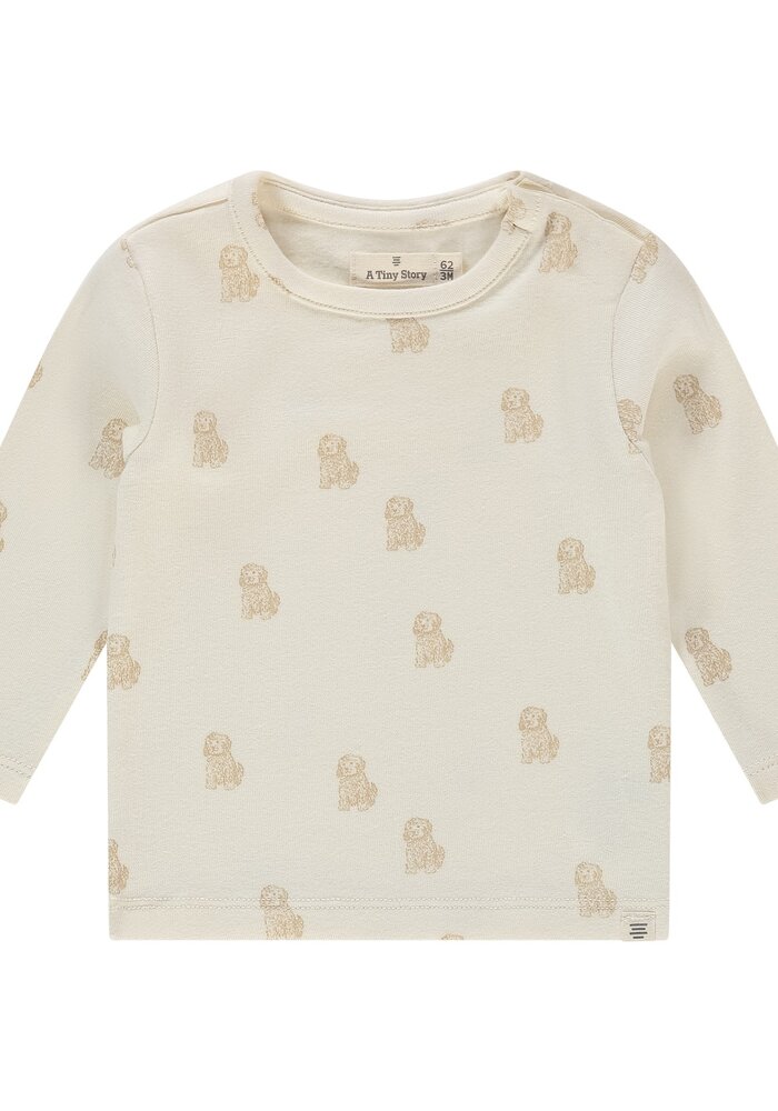 A TINY STORY baby t-shirt long sleeve Ecru