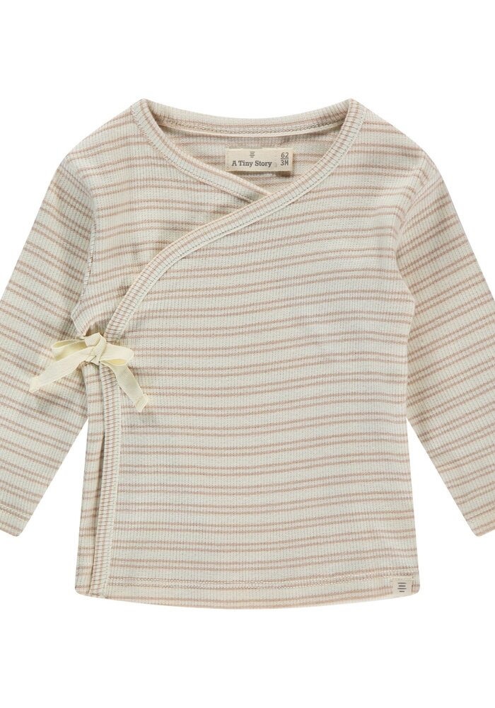 A TINY STORY baby t-shirt long sleeve Nougat