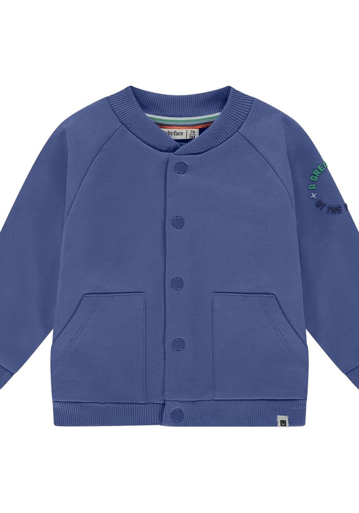 Babyface baby boys sweat cardigan Deep sea
