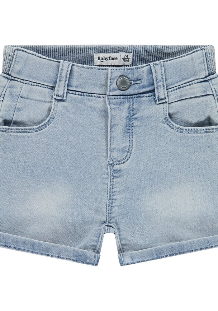 Babyface baby boys denim short Light blue denim