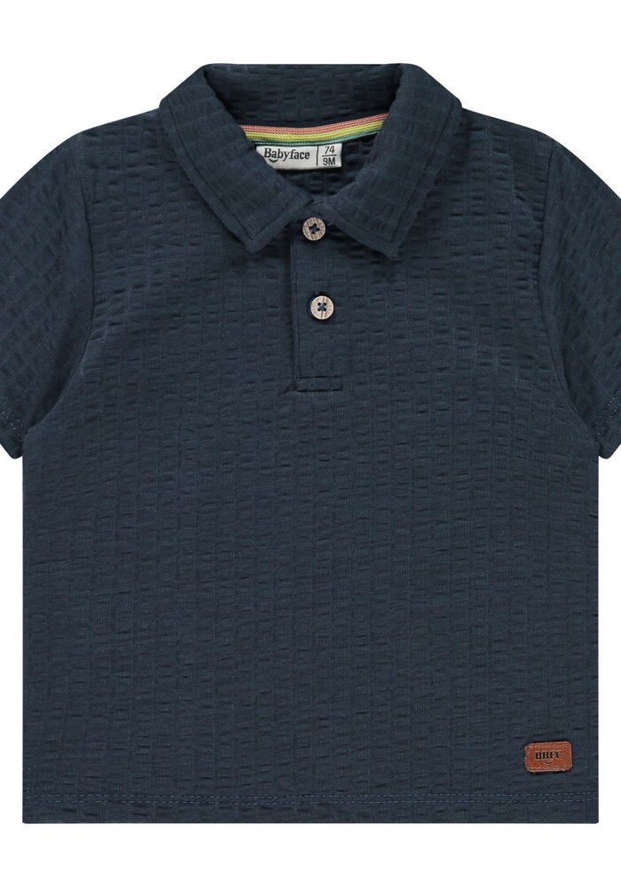 Babyface baby boys polo short sleeve Heavy blue