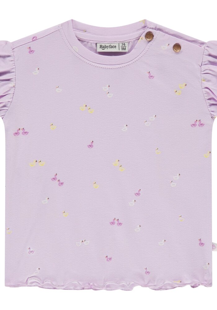 Babyface baby girls t-shirt short sleeve Lavender
