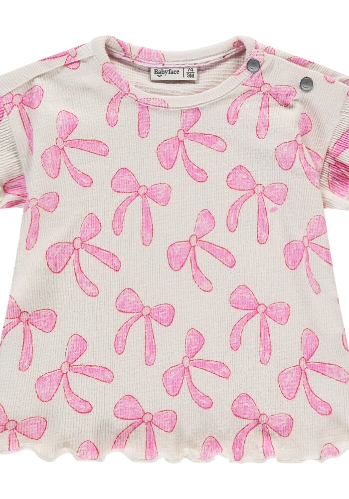 Babyface baby girls t-shirt short sleeve Ivory III