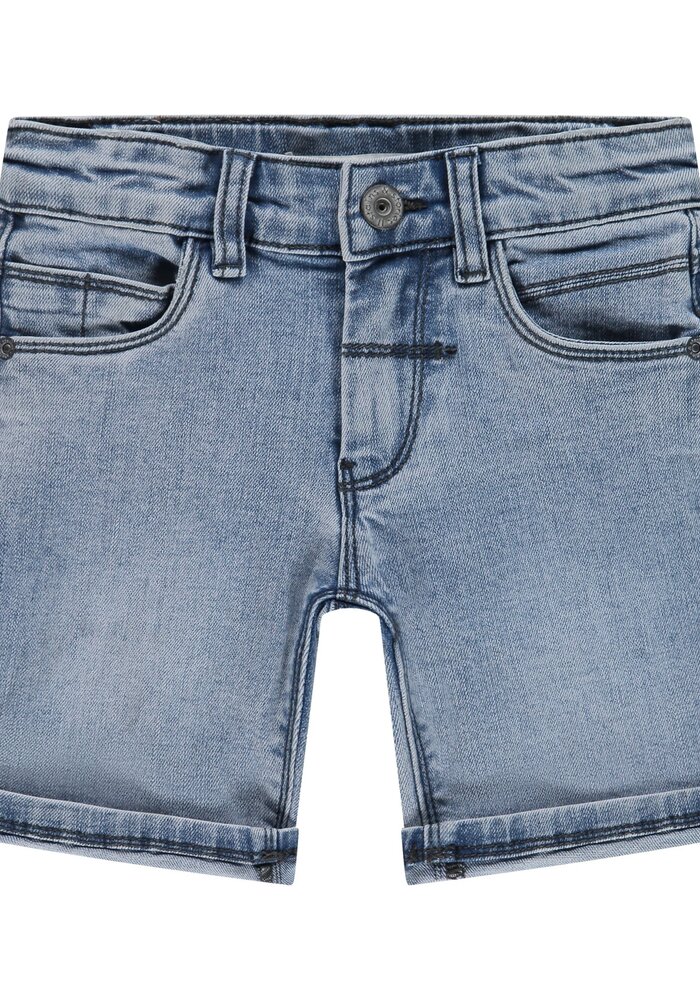 Stains and Stories boys denim short grey blue denim