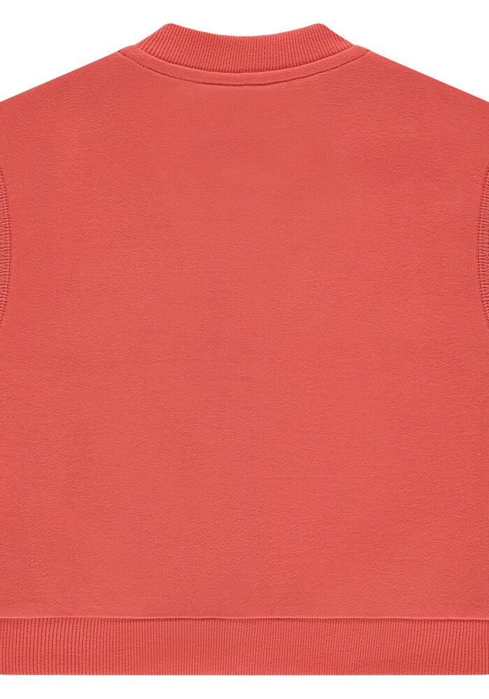 Stains and Stories boys sleeveless sweat cardigan Grapefruit