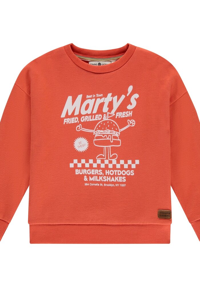 Stains and Stories boys sweatshirt Grapefruit