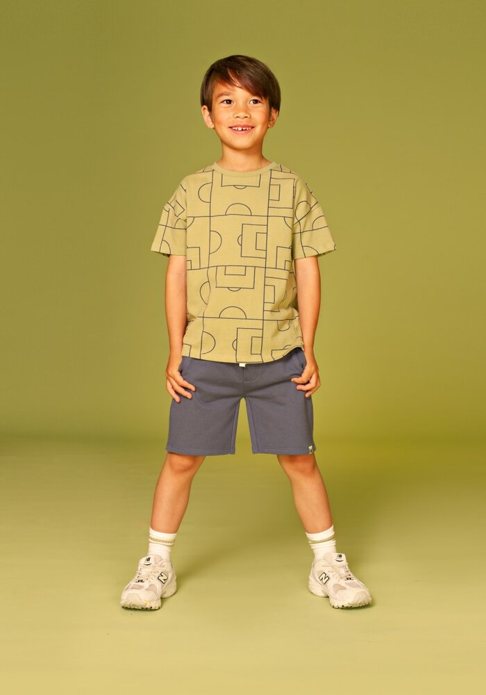 Stains and Stories boys t-shirt short sleeve Grass