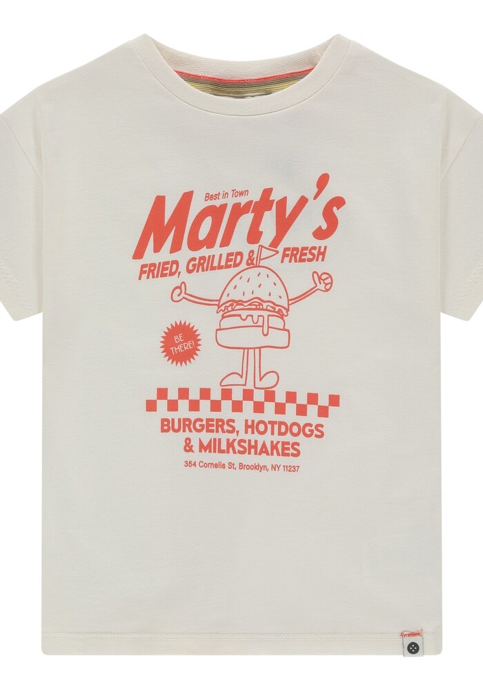 Stains and Stories boys t-shirt short sleeve Off-White