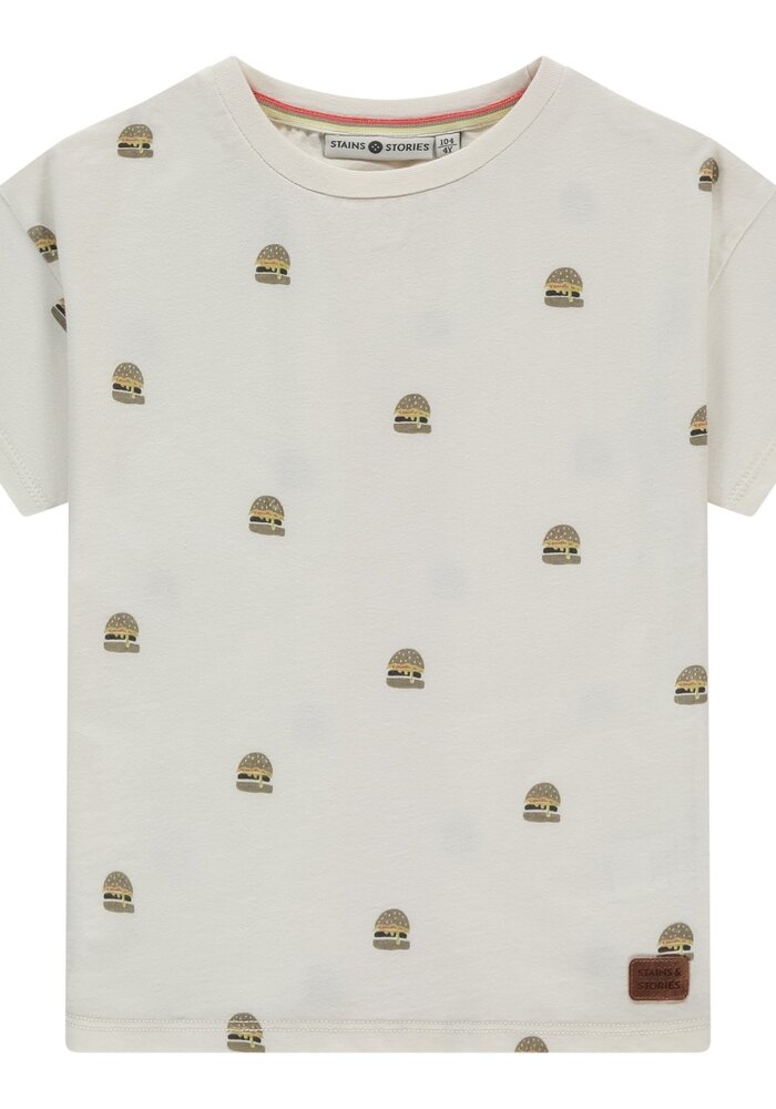 Stains and Stories boys t-shirt short sleeve Off-White II