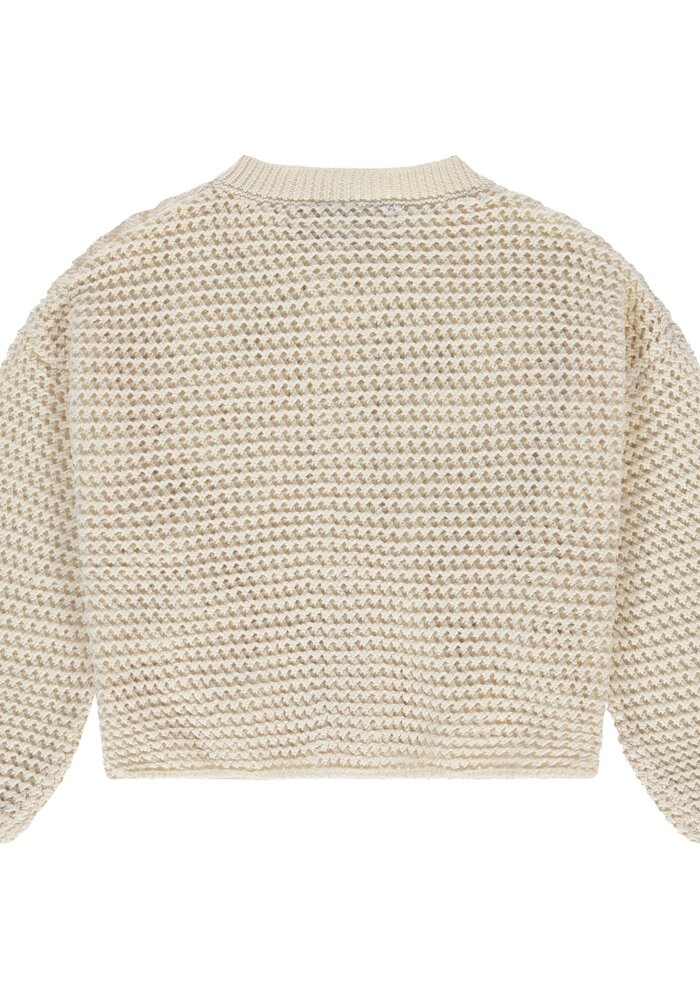 Stains and Stories girls cardigan Ivory