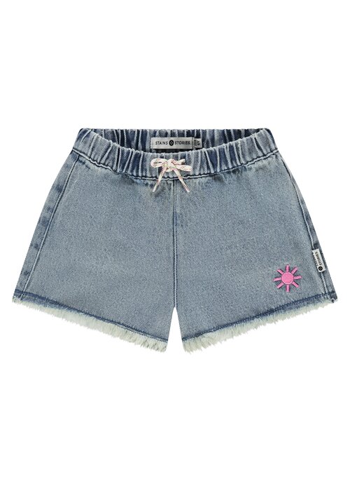 STAINS AND STORIES Stains and Stories girls denim short Light blue denim