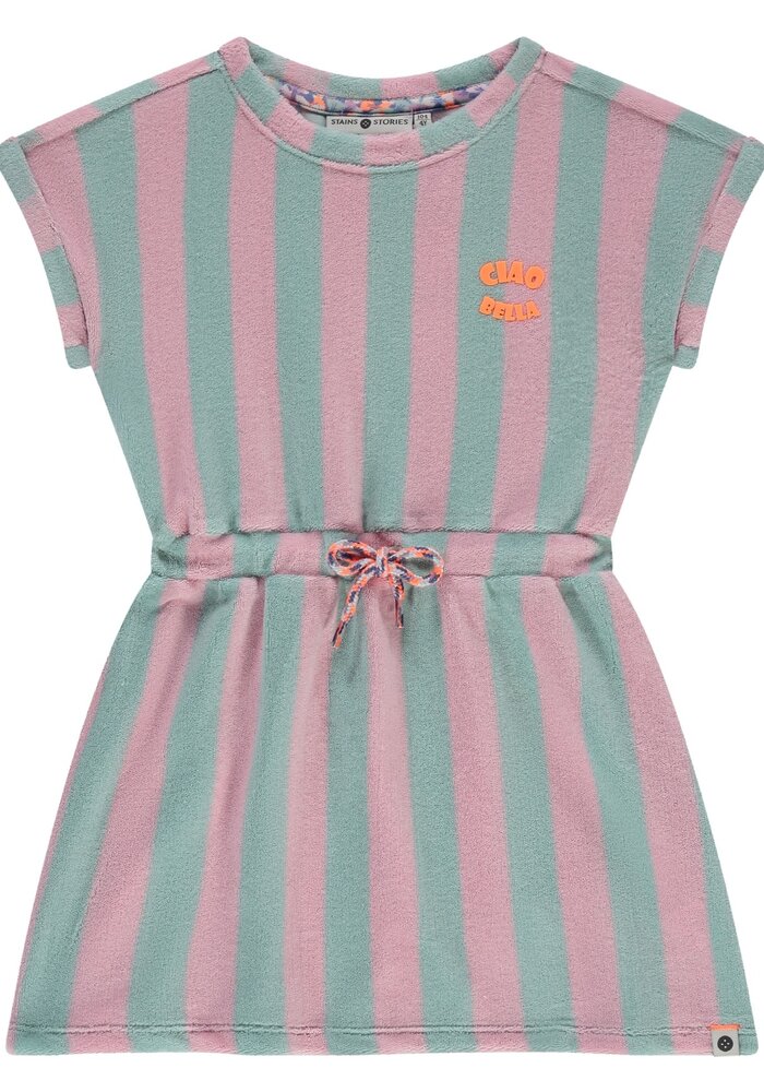 Stains and Stories girls dress short sleeve Mint