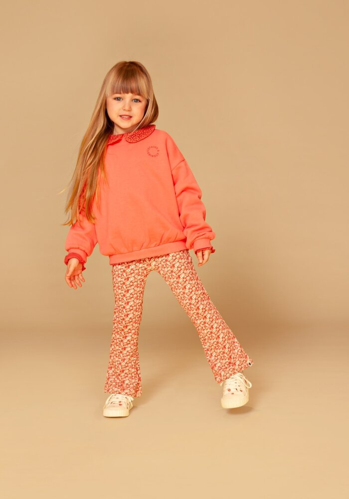 Stains and Stories girls flared pants Beige