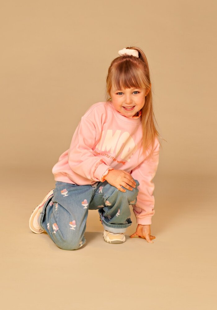 Stains and Stories girls sweat shirt Blush
