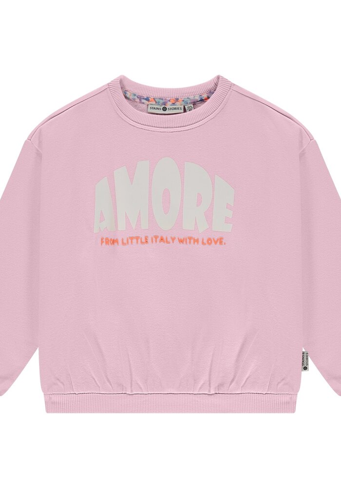 Stains and Stories girls sweat shirt Blush
