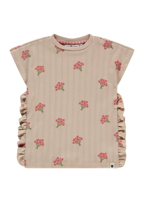 STAINS AND STORIES Stains and Stories girls t-shirt short sleeve Beige