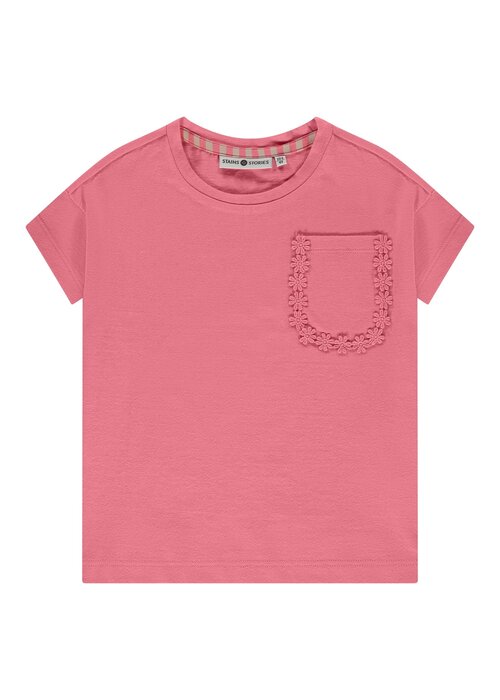 STAINS AND STORIES Stains and Stories girls t-shirt short sleeve Pink