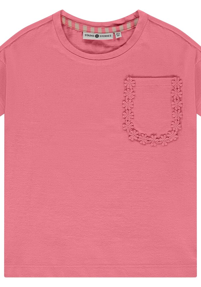 Stains and Stories girls t-shirt short sleeve Pink
