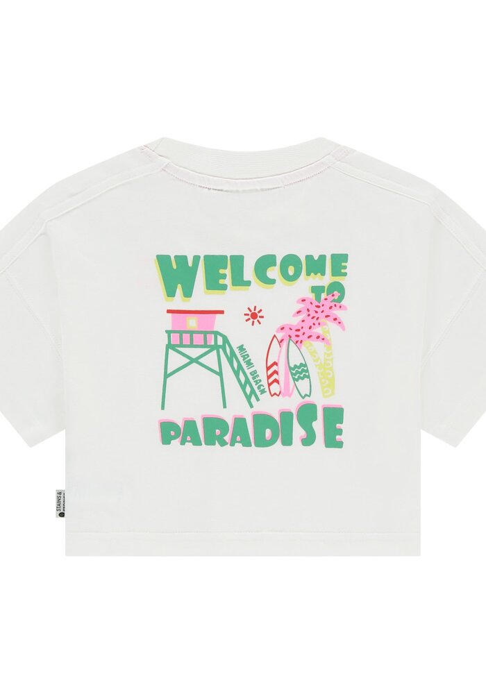 Stains and Stories girls t-shirt short sleeve White