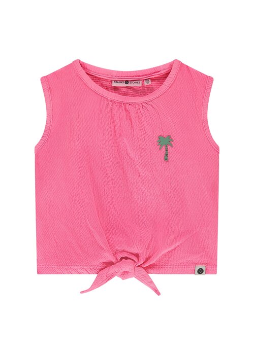 STAINS AND STORIES Stains and Stories girls t-shirt sleeveless Neon Pink