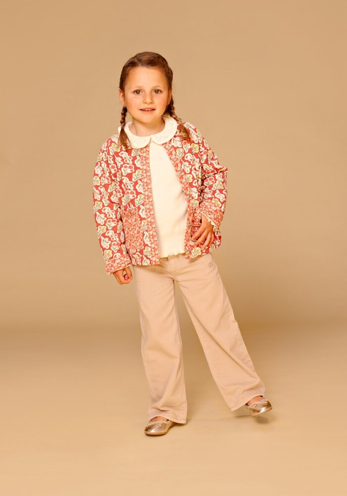 Stains and Stories girls wide leg pants Beige