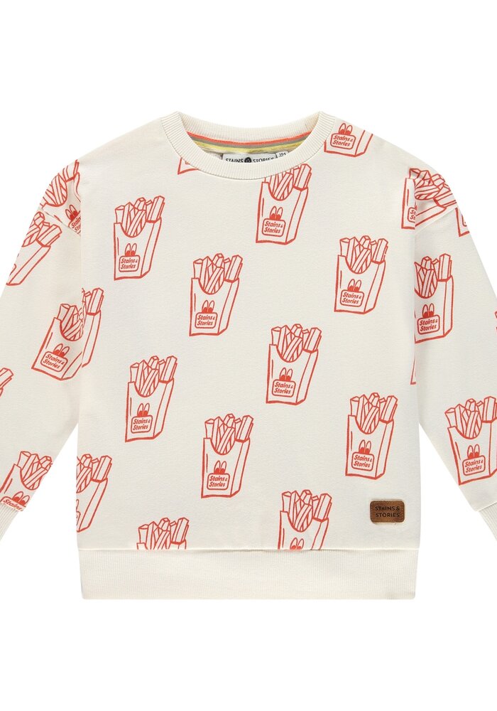 Stains and Stories boys sweatshirt Off-White