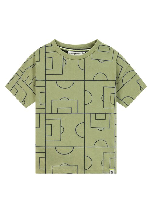 STAINS AND STORIES Stains and Stories boys t-shirt short sleeve Grass