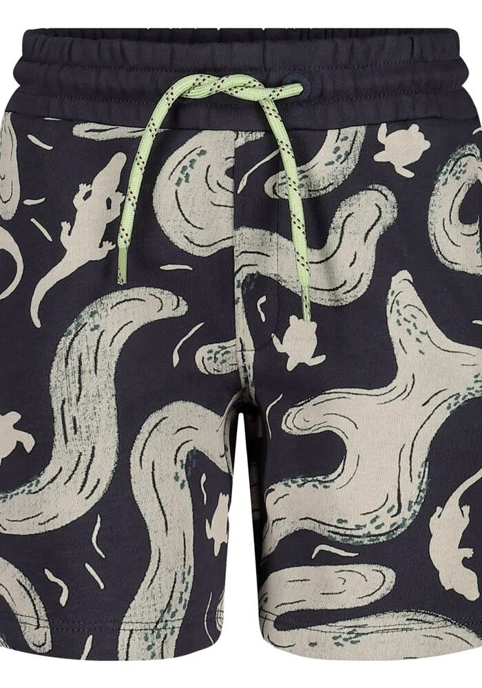 Sturdy Short AOP - Lagoon Legends Indigo