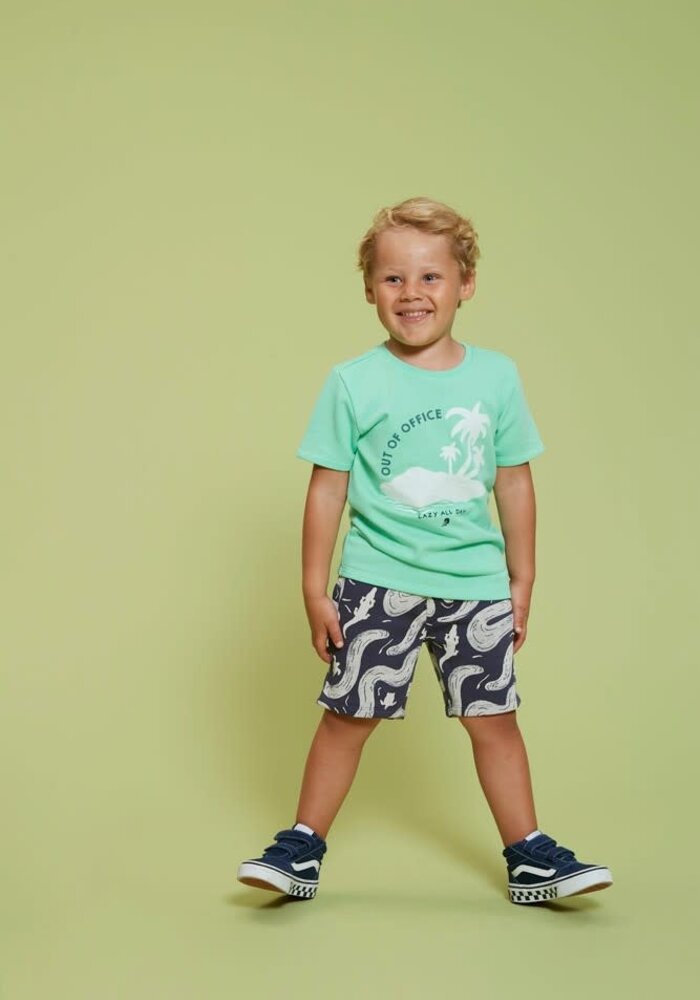 Sturdy Short AOP - Lagoon Legends Indigo