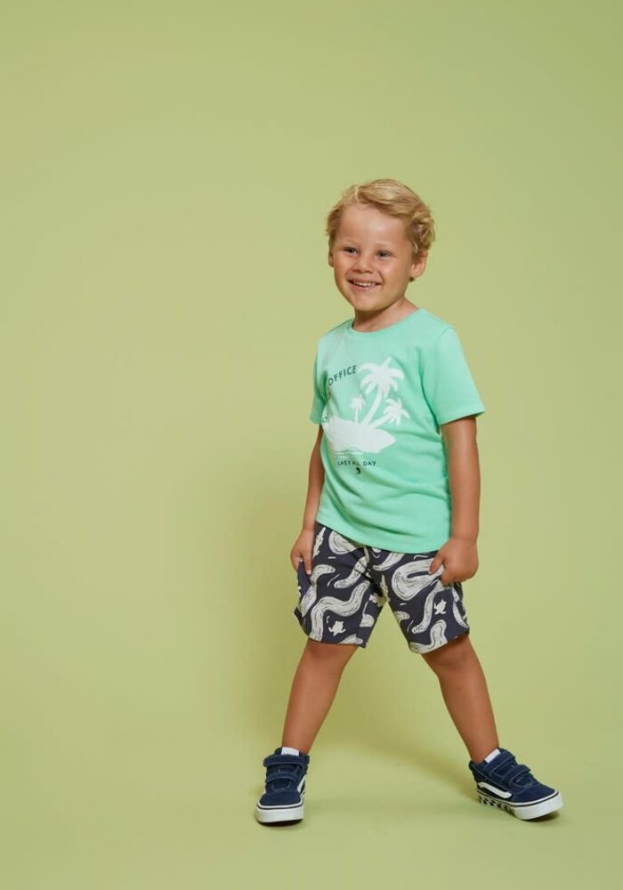 Sturdy Short AOP - Lagoon Legends Indigo