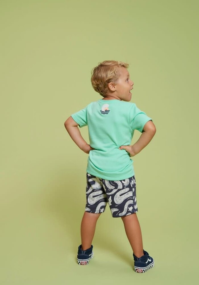 Sturdy Short AOP - Lagoon Legends Indigo