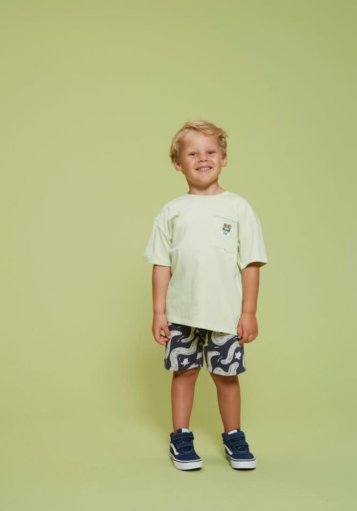 Sturdy Short AOP - Lagoon Legends Indigo